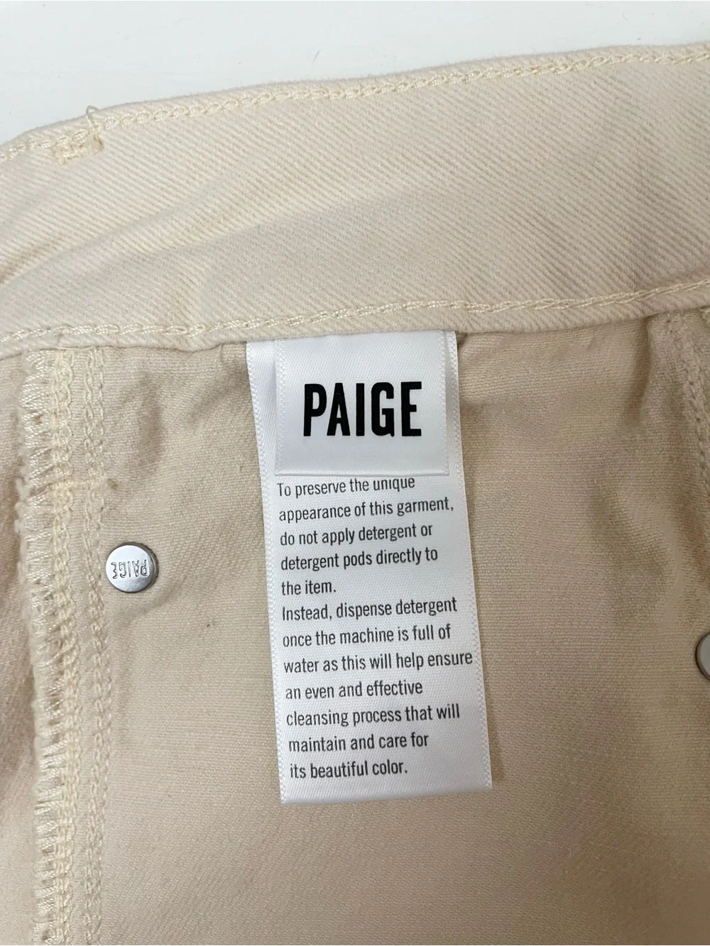Paige ALEXIS High Waist Ankle Barrel Cargo Jeans Blonde Sand Sz 28